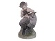 Royal Copenhagen figurine, Faun with owl.Decoration number 2107.This was produced in ...