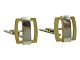 Silver and gilded silver, pair of modern cufflinks from around 1960 to 1970.Hallmarked ...