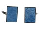 MEKA sterling silver light blue enamel cufflinks from around 1970 to 1980.Hallmarked "MEKA ...