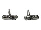 Georg Jensen sterling silver, cufflinks in heavy quality.Design number 161.Measures 2.5 ...