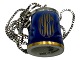 Bing & Grondahl, blue thimble with necklace from 1987.Decoration number 9587.Factory ...