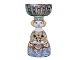 Bjorn Wiinblad art potteryLady figurine with many colours