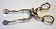 Thomas Andreas Westrup (ca. 1727 - 1814) Copenhagen, Denmark: Sugar tongs in silver. Rococo. ...