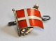 Georg Jensen Dannebrog brooch with oak leaves, 20th century. With pin. L.: 1.5 cm.Rare!