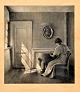 Ilsted, Peter (1861 - 1933) Denmark: Sunshine on a Door. Opus 5, 1910. Mezzotint. Signed. H: 35 ...