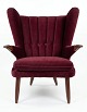 Beautiful Danish Teddy Bear Chair from the 1950s upholstered in original woven velour. Beautiful ...