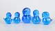 Josef Marcolin for FM Ronneby, set of five duck figurines.Set of five handcrafted duck ...