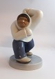 Bing & Gröndahl. Porcelain figure. Standing eskimo. Model 2415. Height 19 cm. (1 quality).