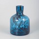 Scandinavian art glass vase.Decorative hand-blown art glass vase with a cylindrical body and ...