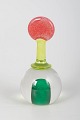 Scandinavian art glass object.Decorative art glass object executed in hand-blown glass with a ...