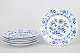 Meissen Blue Onion, set of six dinner plates.Hand-painted porcelain dinner plates in the ...