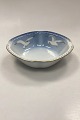 Bing and Grøndahl Seagull with Gold Pierced Rim Potato Bowl No. 313.5Measures 24 cm x 24 cm / ...
