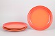 Le Creuset, set of four dinner plates.Set of four dinner plates in glazed stoneware with a ...