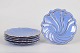 Arthur Percy for Upsala Ekeby, Safir plates.Set of six glazed ceramic plates in the ...