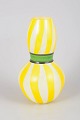 Ulrica Hydman-Vallien for Kosta Boda, hand-painted vase.Decorative hand-painted art glass vase ...
