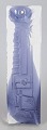 John Käll for Elme Glasbruk, art glass wall plaque.Signed pressed art glass wall plaque ...