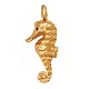 Per Borup 14kt gold pendant in the shape of a seahorseSize: 42x20mm. W: 13gr