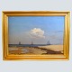 Mariner painting by Carl Frederik Emanuel Larsen, July 1852. Oil on canvas. Signed "C. F. ...