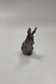 Royal Copenhagen Figurine of Rabbit No. 1019 (080). Designed by Christian Thomsen. Measures 9 ...