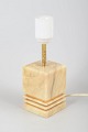 Cerri Nestore Volterra, alabaster table lamp.Decorative table lamp crafted from solid ...
