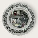 Johnsons Bros, Merry Christmas, round serving platter, 27cm in diameter *Good condition*