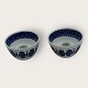 Arabia, Antica, 2 candlesticks with blue pattern, design Raija Uosikkinen, 6.5cm in diameter, ...