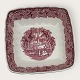 English earthenware, Mason's Vista, Square bowl, 23x23cm, 6cm high *Good condition*