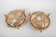 Foresti & Suardi, set of two nautical wall lights.
