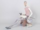 Lladró Don Quixote figurine.Very large porcelain figurine depicting Don Quixote seated with ...