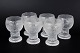 Timo Sarpaneva for Iittala, set of six red wine glasses.