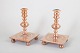 Baroque Style Candlesticks, set of two.A pair of heavy solid brass candlesticks in the Baroque ...