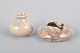 Arabia, set of vase and bowl.Decorative set comprising a small vase and a matching bowl in ...