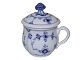 Blue Fluted PlainLidded custard cup