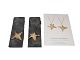 Georg Jensen Golden Christmas Ornament - Four and five point stars from 2021.Perfect condition.