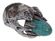 Niels Østergaard Knudsen, Brutalist ring with amazonite stone.Hallmarked "STERLING DENMARK ...