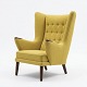 Beautiful Danish "Teddy Bear Chair" from the 50s with nails in teak. Good ...