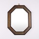 Antique Mirror with Dark Wood Frame from the 20th Century