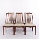 Set of six dining chairs designed by Ib Kofod-Larsen and manufactured by Uldum Møbelfabrik in ...