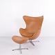 The Egg Chair, model 3316, designed by Arne Jacobsen in 1958-59 as part of the complete interior ...