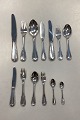 Georg Jensen Silver Viking Cutlery Set with 156 pieces12 pieces: Dinner knives No. 003 - ...