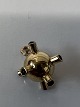 Ball with stone Pendant / Charms in 14 carat goldStamped 585Height with eyelet 16.60 ...