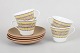 Rörstrand "Mandarin", set of four teacups with saucers.Decorative tableware designed in 1962 ...