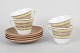 Rörstrand "Mandarin", set of four teacups with saucers.Decorative tableware designed in 1962 ...