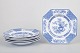 Rörstrand "Hoangho", set of six deep plates.Set of six octagonal deep faience plates from the ...
