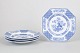 Rörstrand "Hoangho", set of four deep plates.Set of four octagonal deep faience plates from ...