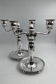 Pair of Georg Jensen Silver 2 armed Candelabra on 4 feet No. 114Measures 27,5cm / 10.83 ...