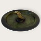 Large Bronze dish with bird* DKK 700