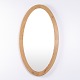 Oval Mirror with Oak Frame from the 1940s