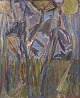 Jerker Helander, modernist still life, listed Swedish artist.Expressive modernist still life ...