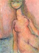 Henry Sandoz, oil on canvas, listed Swiss visual artist.Figurative composition depicting a ...